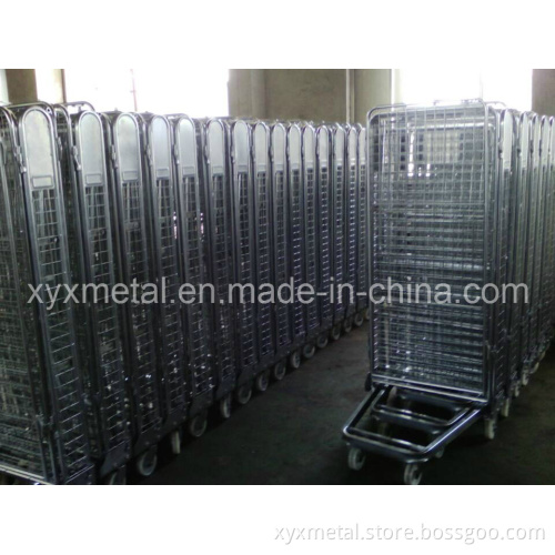 4 Sides Security Metal Wire Mesh Roll Container